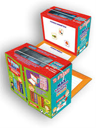  Yo aprendo MAX es una biblioteca lúdica personal que
promueve la estimulación temprana en los más pequeños,
además del contacto con los libros y la lectura, mientras
amplían su vocabulario en español y en inglés.
Cada volumen incorpora temáticas variadas, desde nociones
básicas a otras más complejas, acompañadas de coloridas
ilustraciones, para que los niños puedan asociar fácilmente
texto e imagen. Incluye la pronunciación aproximada
de cada término, para leer sin necesidad
de dominar el idioma inglés.