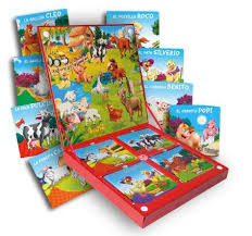  Incluye 8 coloridos y resistentes libros
que cuentan divertidas historias
sobre los animales de la granja más
queridos.
• Escritos con un lenguaje ameno y
en letras mayúsculas, para facilitar
el desarrollo de las habilidades de
lectocomprensión.
• La comprensión lectora, la capacidad
creativa y expresiva del niño
serán puestas a prueba en este
primer acercamiento a los textos
informativos. 